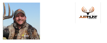 Dean Davis with Just Hunt logo