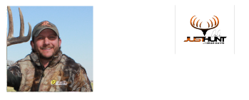 Dean Davis with Just Hunt logo