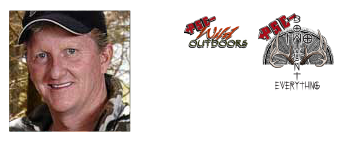 Jay Gregory with PSE wild outdoors logo