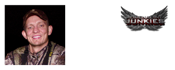 Kyle Wieter with Adrenaline Junkies logo