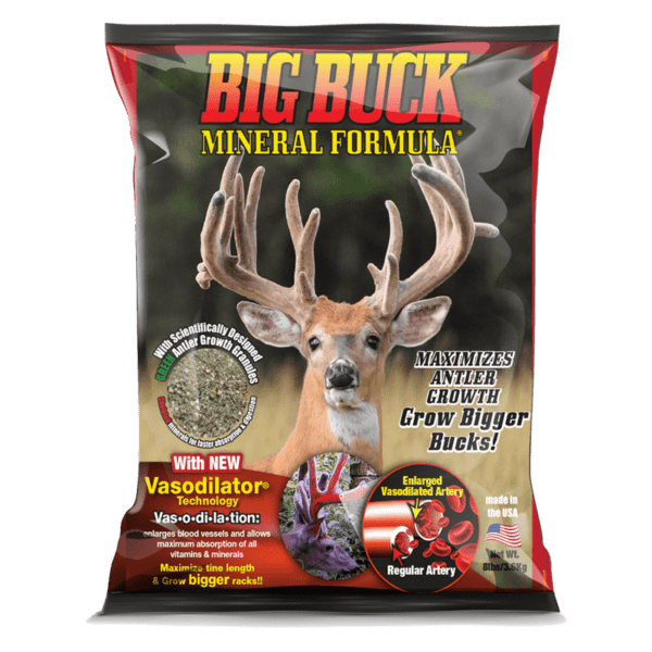 Big Buck product mineral formula to grow bigger racks