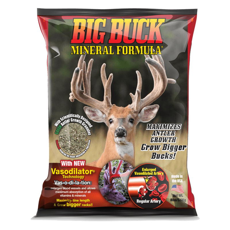 Big Buck product mineral formula to grow bigger racks