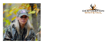Photo of Brittney Glaze with destination white tail logo